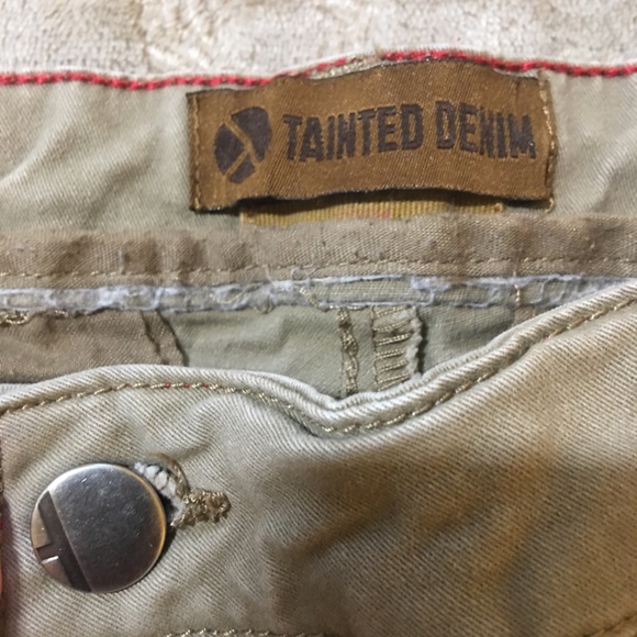 Tainted Denim sand colour jeans Size 30 - Picture 3 of 10